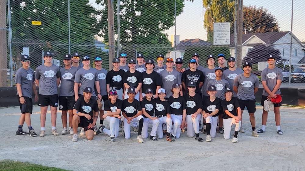 BaseballLangley's tweet photo. A special thank you to the Langley Blaze @Langleyblaze Premier team for the great skills clinic night on Friday on Barbour!  What an amazing experience for our 13-16 year olds!! Thank you for all your support this season while we revamped our JR and SR programs. https://t.co/ODqX4PAuTL