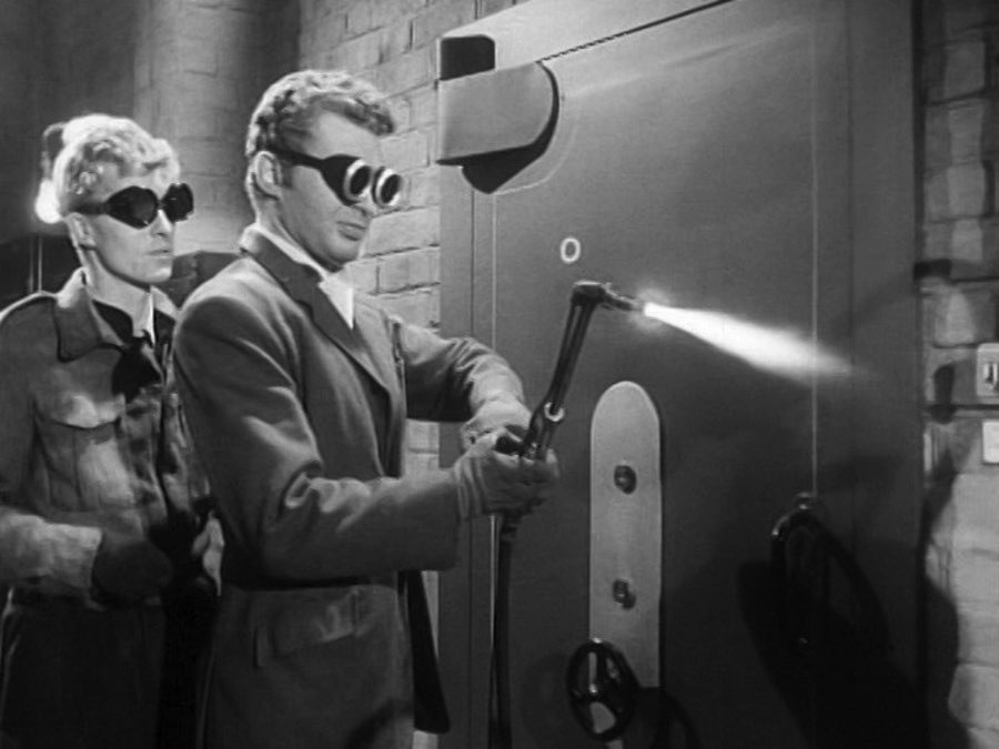 A picture of @TheChipness and I as we prepare to dive into Strongroom (1962). I have seen it, but Chip has not. The movie is available on YouTube for free. Let us know your thoughts and we will read them on the show. #Strongroom #britishfilm #vernonsewell #bankrobbery #thief