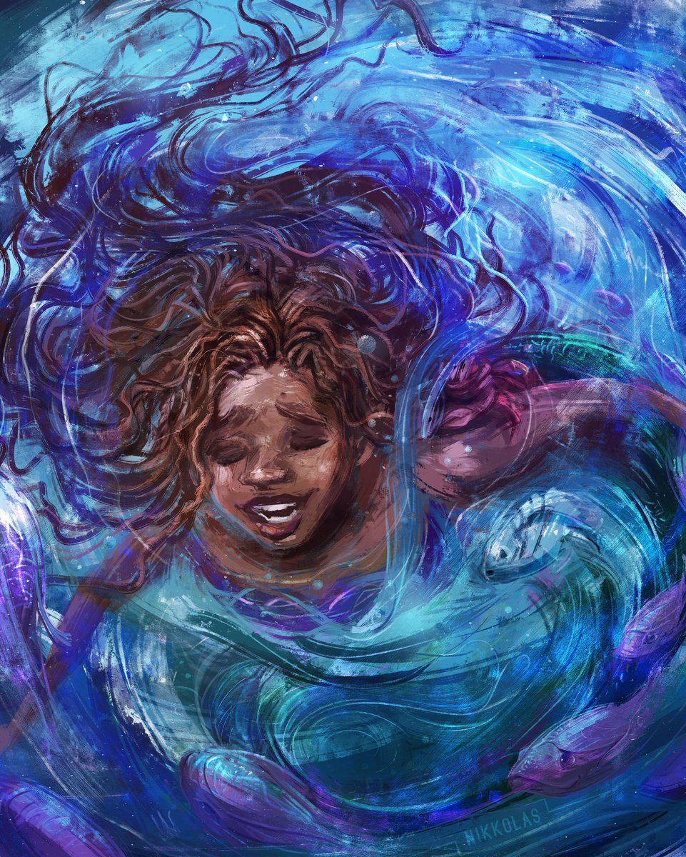 Out of the sea ♪ ♫  Wish I could beee… ♪ ♫ 🧜🏽‍♀️
It was so much fun jumping into Ariel’s world  with @Disney_Insiders to create Ariel &amp; Friends! 🌊🦀🐠🔱🐟 

#TheLittleMermaid

(1/3)