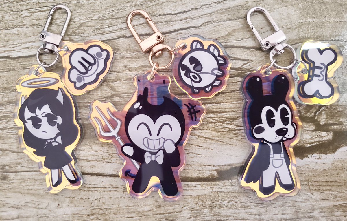 New merch but they're in Cookie Run 🍪

#bendy #bendyandtheinkmachine #bendyandthedarkrevival #batim #batdr #boristhewolf #aliceangel #alicetheangel