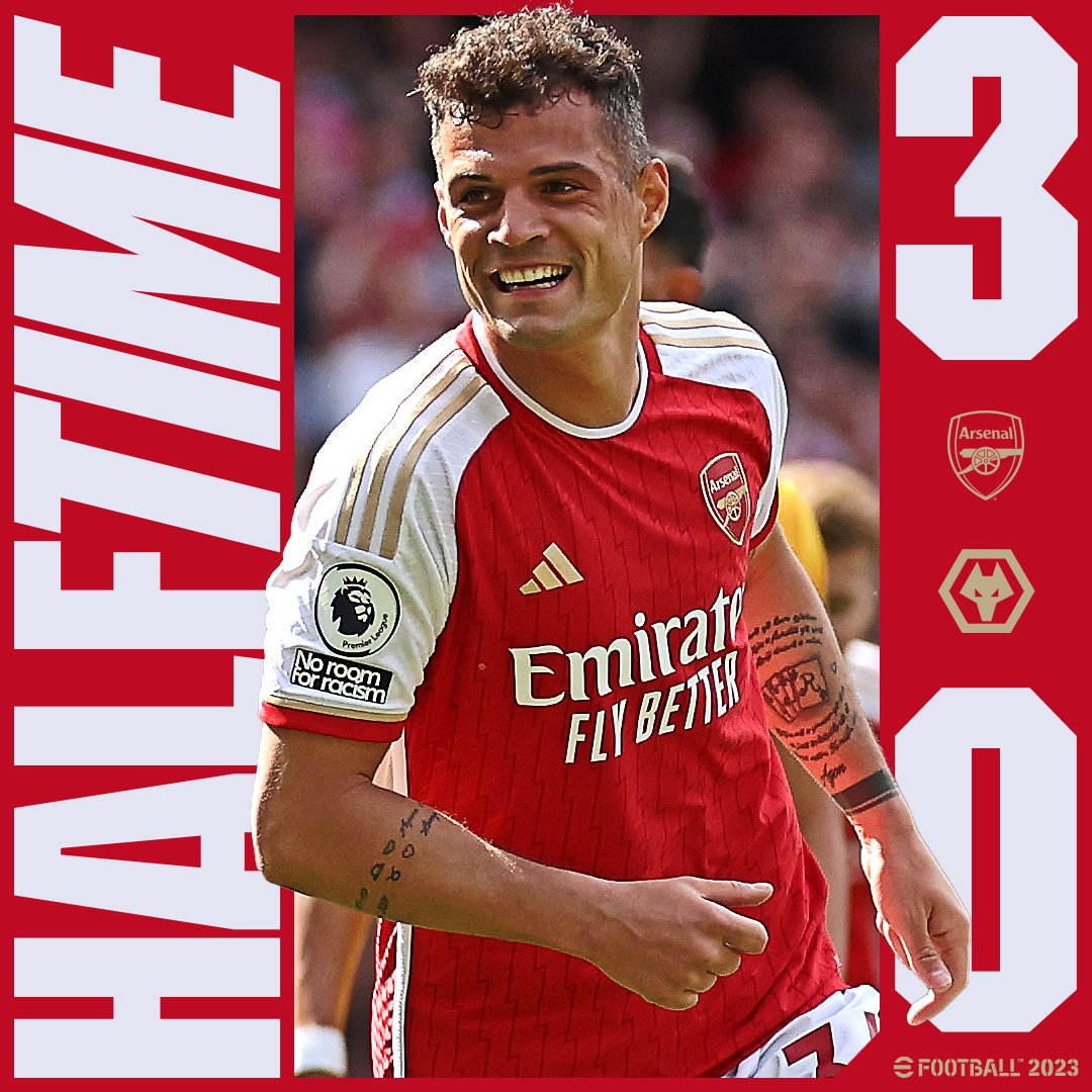 Leading at the break - let's keep this going, Gunners ❤️