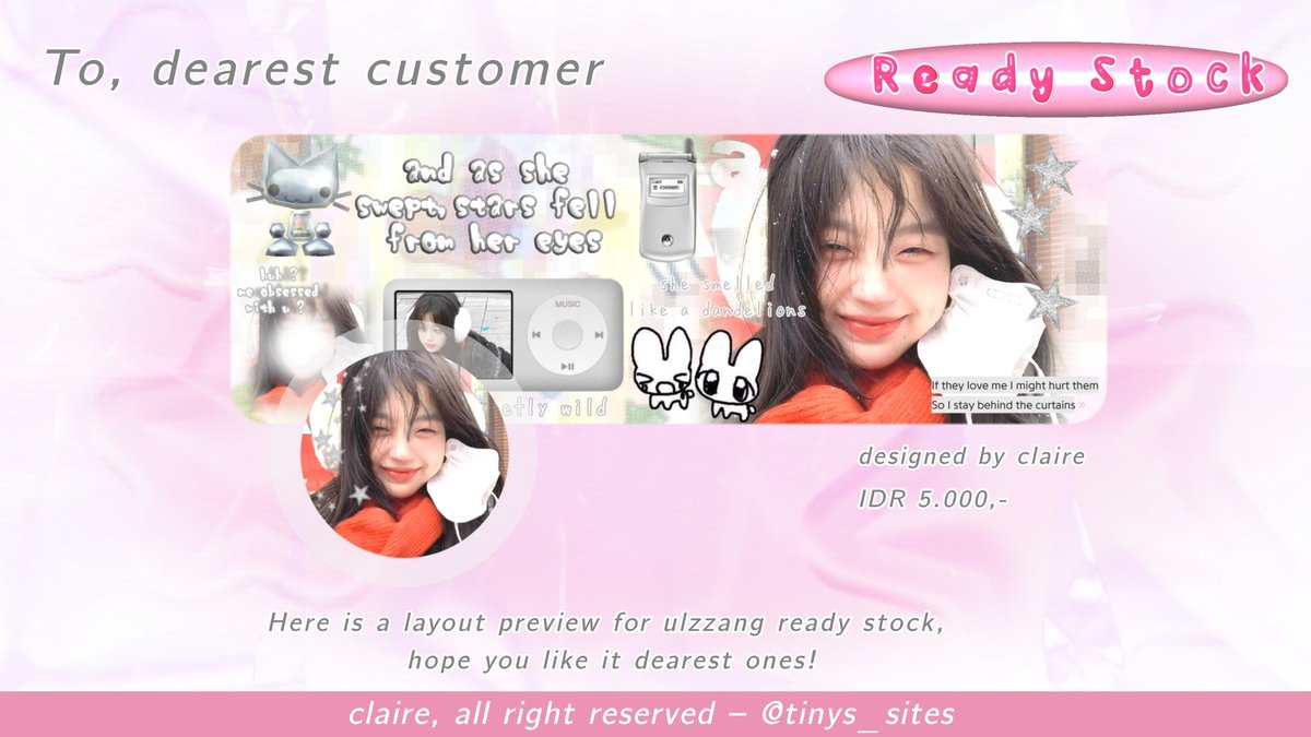 chaeby's tweet photo. @jlaehul Adaaa, aku masih punya 3 layout gg sama ulzzang ini! Price ada di pict yaa, Kakak boleh DM ke @ yang ada di bio kalau mau :3 https://t.co/isSzx1fJLR