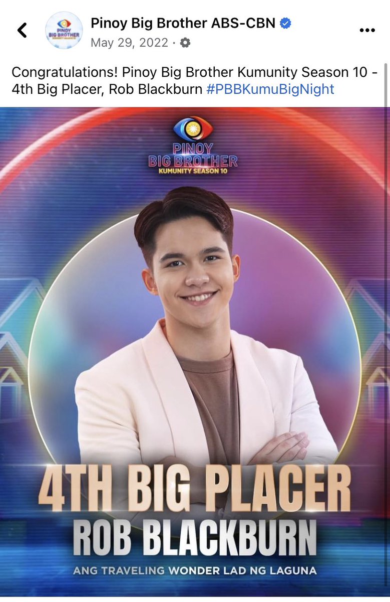 1 year na! Hanggang ngayon proud na proud parin kami sa'yo our Landslide King, <a href="/_robblackburn/">Rob Blackburn</a>! ❤️‍🔥 <a href="/PBBabscbn/">Pinoy Big Brother</a>
