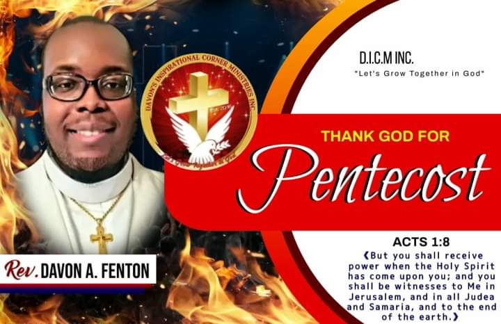 DICMInc's tweet photo. Hallelujah, We thank God for Pentecost!  Have a blessed Pentecost Sunday!

#PentecostSunday #Pentecost #DICM https://t.co/o13M2S7GHp