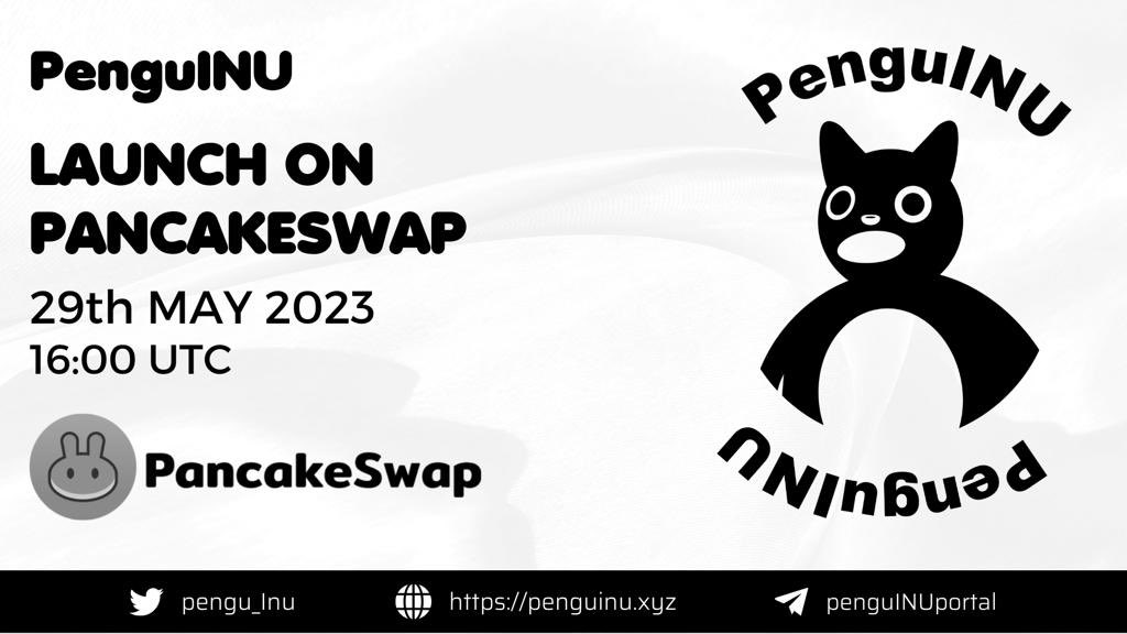 🎉 Get ready to dive into the world of PenguINU! 🐧💫 The presale was a roaring success, raising a staggering 50 BNB in an instant. 

🙌 Now, the time has come to unleash the PenguINU frenzy on Pancakeswap starting May 29th, 16:00 UTC.

Pancakeswap: pancakeswap.finance/swap?outputCur…

#PINU