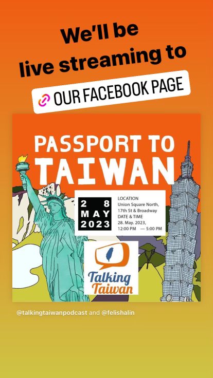 #Today #nYC #unionsquare #livestream of @felishalin @talkingtaiwanpodcast at @p2tw.nyc