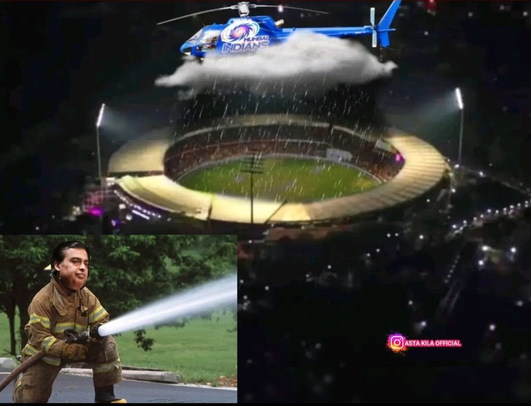 Chandra02610038's tweet photo. Masterstrok by #MumbaiIndians
And #JioCinema
#CSK #IPLonJioCinema #IPLFinal #CSKvGL #IPL2023 #rain #Cricket #MSDhoni #Trending #IPLFinals https://t.co/BH8kiBNICB