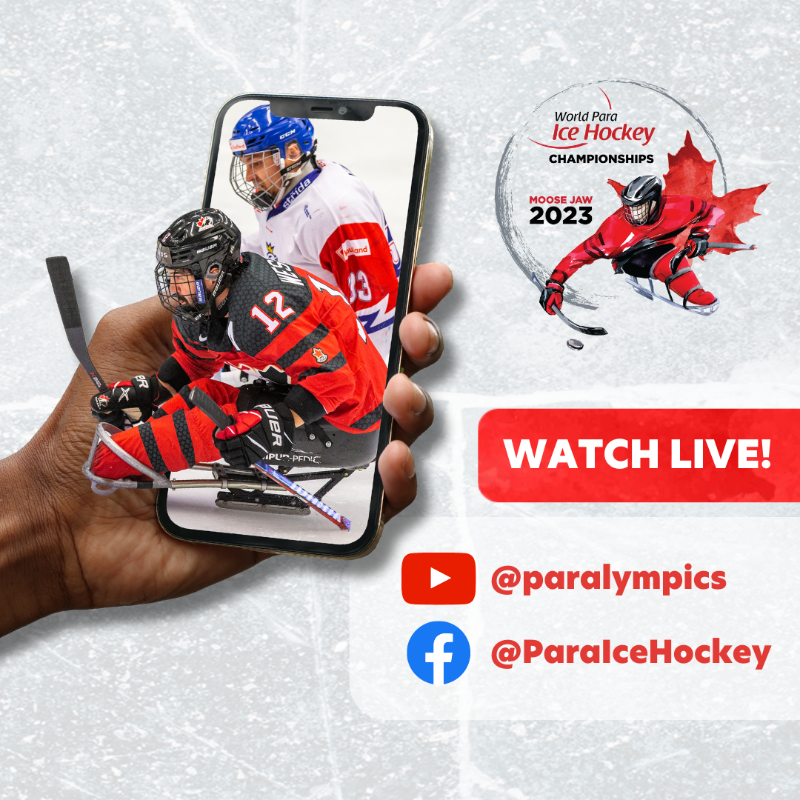 paraicehockey's tweet photo. 🥇📺 STARTING NOW 🏒
GOLD MEDAL GAME - 🇺🇸 @USAHockey v @HockeyCanada 🇨🇦
🇨🇦 ➡ In Canada, watch on @hockeycanada or TSN+!
@MJEventsCentre | #MooseJaw2023 | #APool | #ParaIceHockey