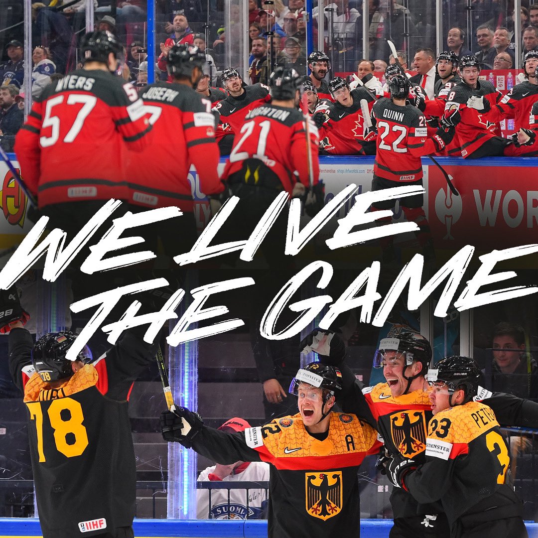 Next up is the gold battle between CANADA and GERMANY!🔥🥇🏆

Who’s ready?

📸 Matt Zambonin &amp; Andrea Leigh Cardin / HHOF-IIHF Image

#2023iihfworlds #IIHFworlds #WeLiveTheGame