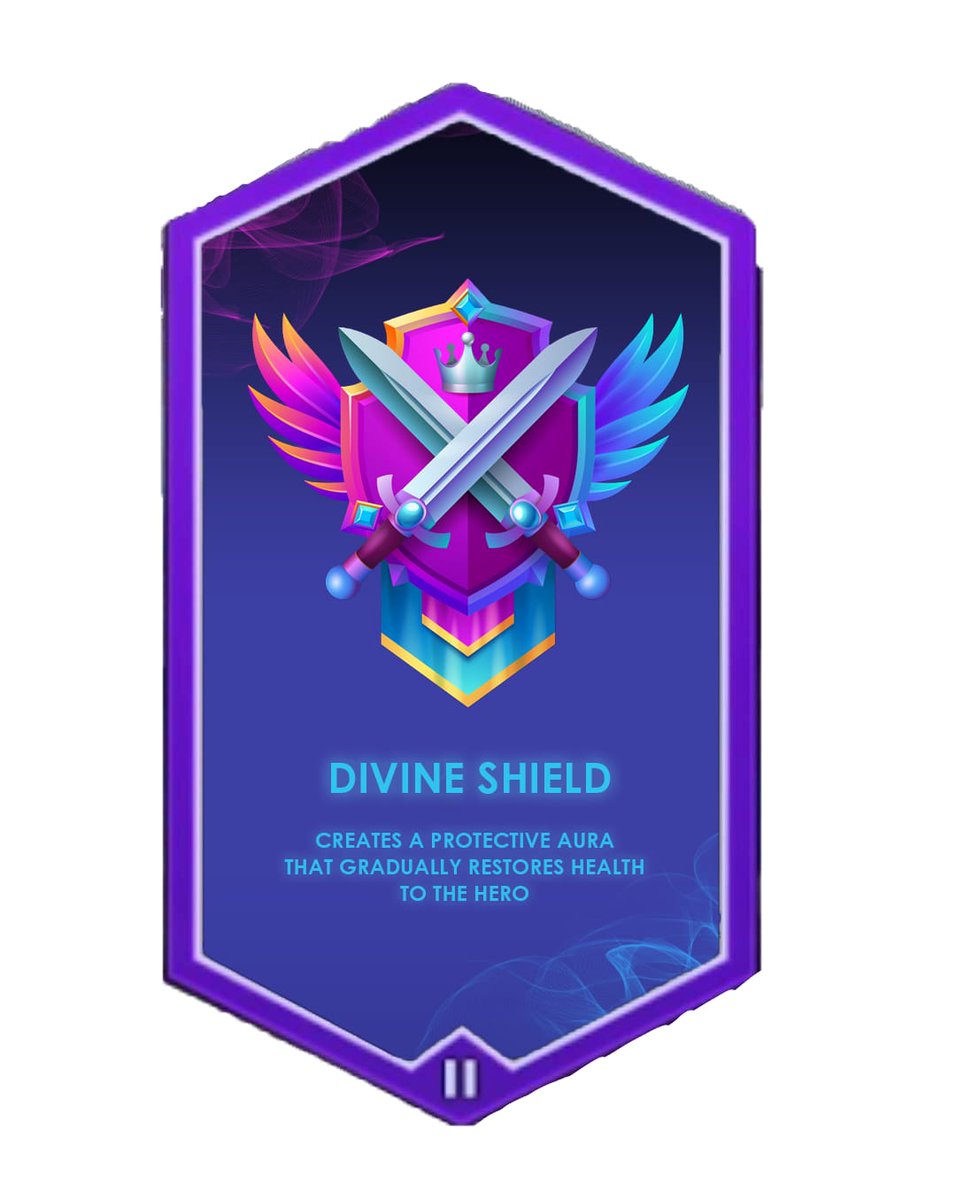 SagarDodecha's tweet photo. EQUIP NAME :- DIVINE SHIELD
ABILITY :- CREATES A PROTECTIVE BARRIER AROUND THE HERO REDUCING INCOMING DAMAGE
DAMAGE :- NONE
COST :- 2 MANA
#DIMENSIONALS
@SashaMackinnon @DimensionalsRPG #dimensionalsart #dimensionalsarmy https://t.co/8aSy505Bqs