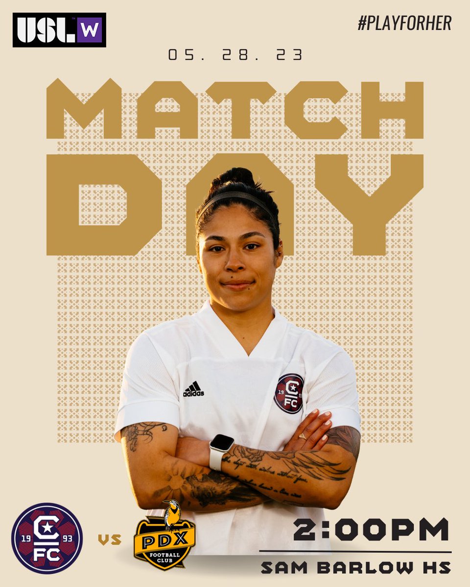 Match Day on the road 🚌

🆚 - @pdxfootballclub 
⏰ - 2:00PM PST
🏟️ - Sam Barlow HS
🎥 - Link in bio
🎟️ - Available at the gate

#PlayforHer #FortheW #cfcatletica #somoscfc