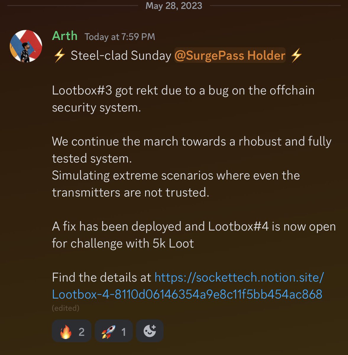 Another lootbox just dropped!! 

27k USD so far has gone to SurgePass Holders ❤️

120k USD left, going to be an excellent week fam 😉

u up?