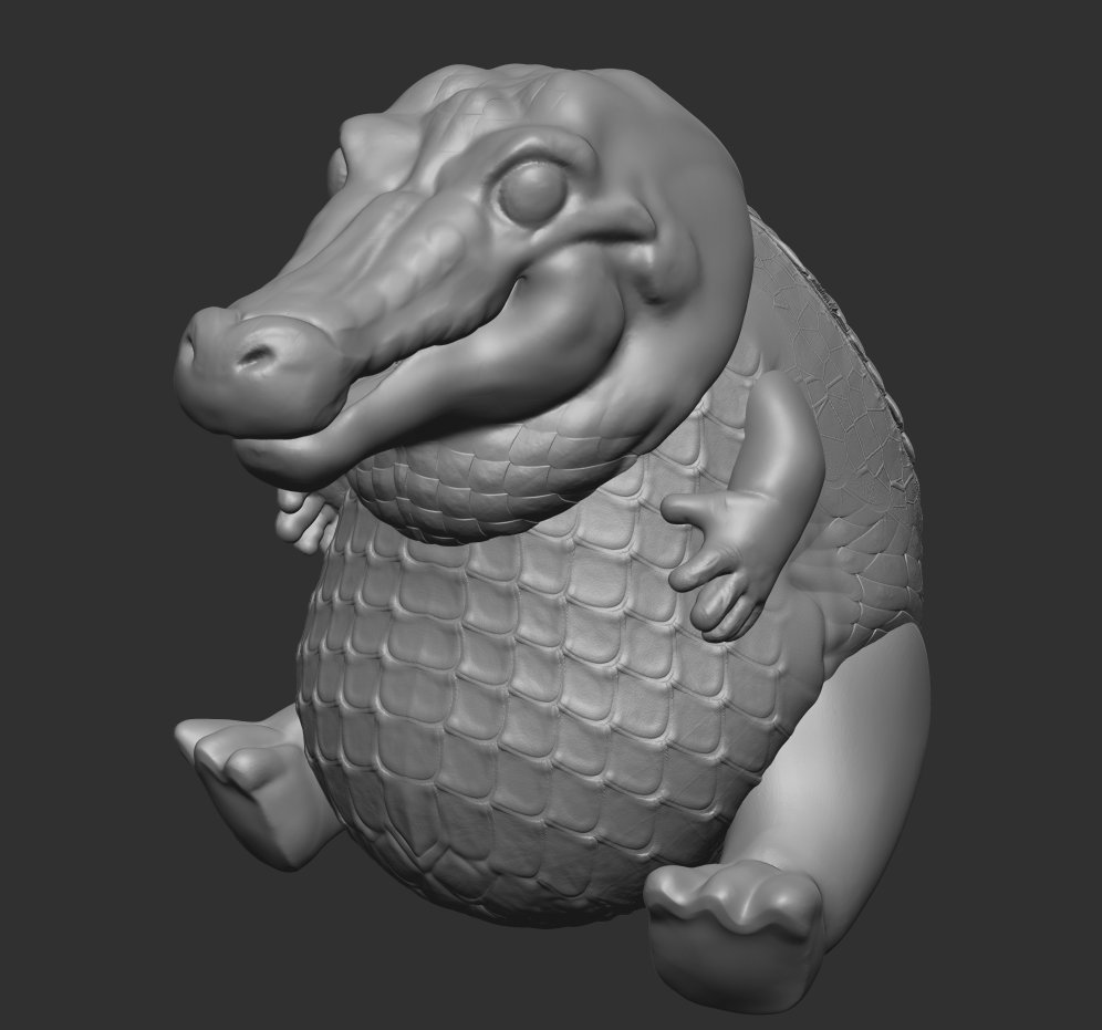 I must protect this goofy croc