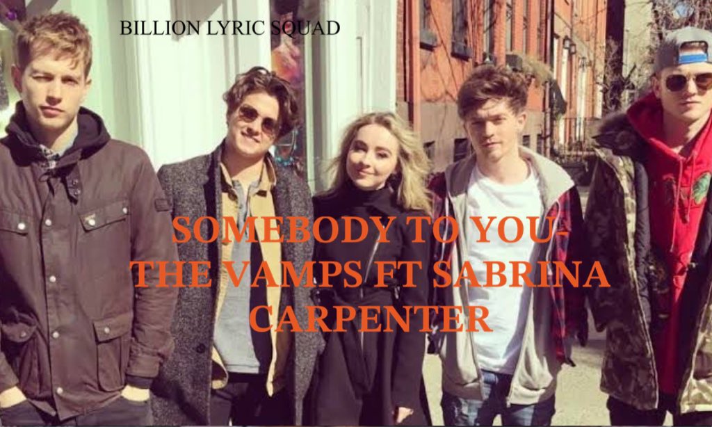 Billionlyric's tweet photo. ˗ˏˋ ᥡᥱᥲһ ᥡ᥆ᥙ ˎˊ˗
₍ 𝐒𝐎𝐌𝐄𝐁𝐎𝐃𝐘 𝐓𝐎 𝐘𝐎𝐔- The Vamps ft Sabrina Carpenter  

https://t.co/g9SzLjRJuz https://t.co/531IScieIL