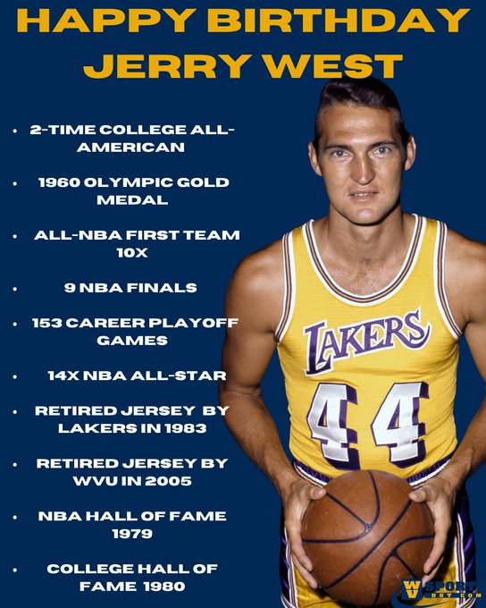 Happy Birthday to The Logo, Jerry West!  