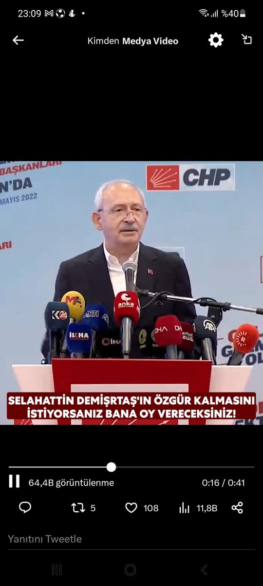 #istifa BAY BAY KEMAL ANADOLU SANA IZIN VERMEZ CHP YE OY VERMEZ.