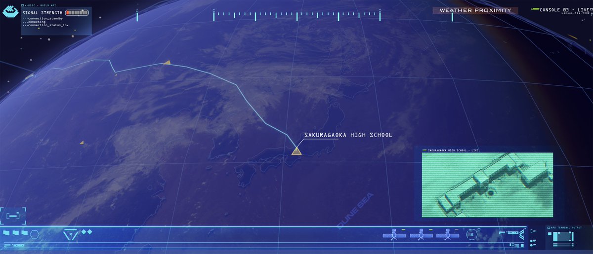 DWTornier's tweet image. DoK-style planet view, but the destination is Sakura High. 
#Homeworld #DesertsOfKharak #Kharak 
#けいおん