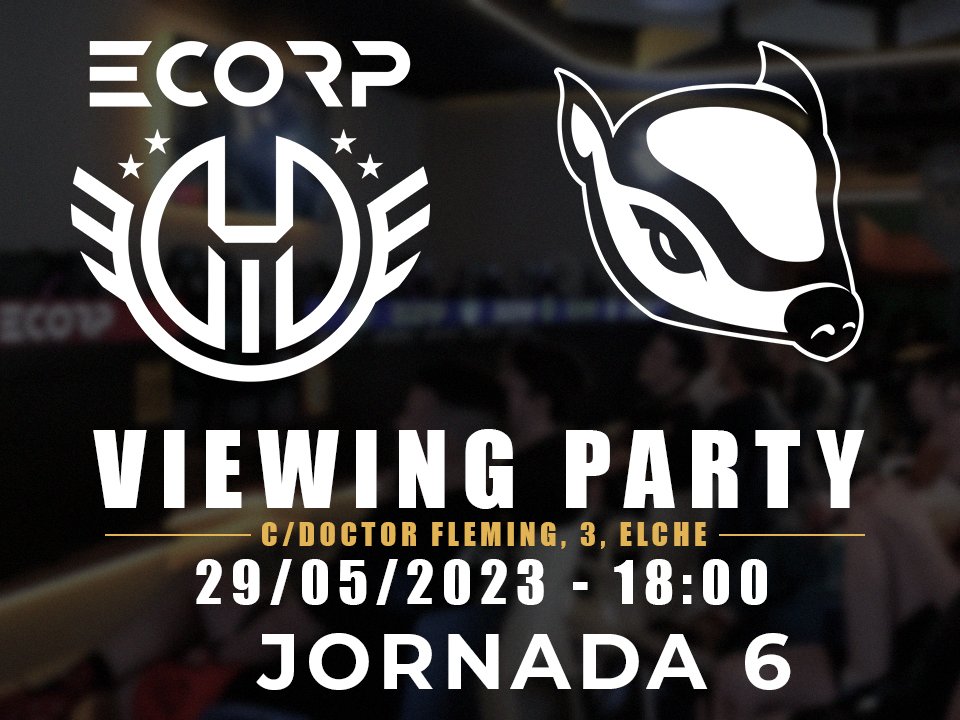ECORP_ES's tweet photo. Nos vemos mañana en la Viewing Party que organizamos en nuestra SEDE🏢 para ver a nuestros AGENTES🕵️ de #LeagueofLegends jugar la JORNADA 6 de #LigaNexo🏆

¡VAMOS A MANTENERNOS INVICTOS!

⏰ 18:00 CEST
🆚 @BisEsports 
📺 https://t.co/DPq3RpCA2J
📍 C/ Doctor Fleming 3, Elche (Alicante)

#WEMAKETHEWAY💛 | @pantatronic | @clubcostacity | @aaronboria7 |