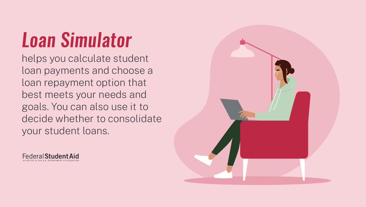 Do you want to predict what your monthly student loan payment amount will be?​
​
Use Loan Simulator to find a repayment plan that works best your needs and goals: studentaid.gov/loan-simulator/