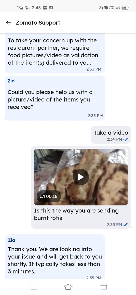 johnsamsonsingh's tweet photo. @zomato  You have made a joke in the name of food delivery, you are delivering wrong food, burnt and stale food, and when we complain, you said we have no control over the restaurant.  When you will stop delivering substandard foods.order no. 4910612057
@Swiggy @letsblinkit https://t.co/IqsOkOGhPG