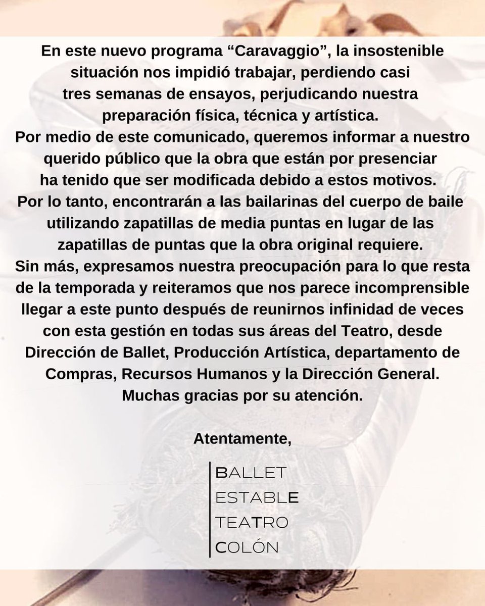 Estimado público: