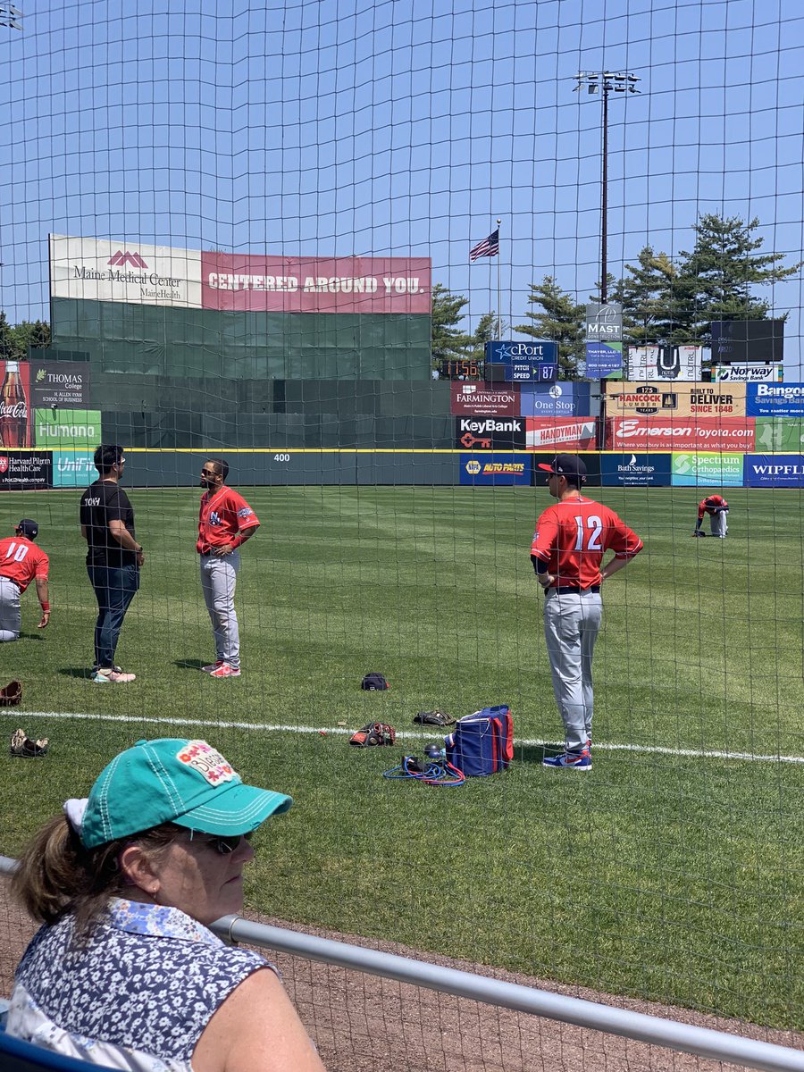 Supporting the Manchester Fisher cats (Vladdys first team) in Portland Maine vs the Seadogs today. Happy Memorial Day weekend