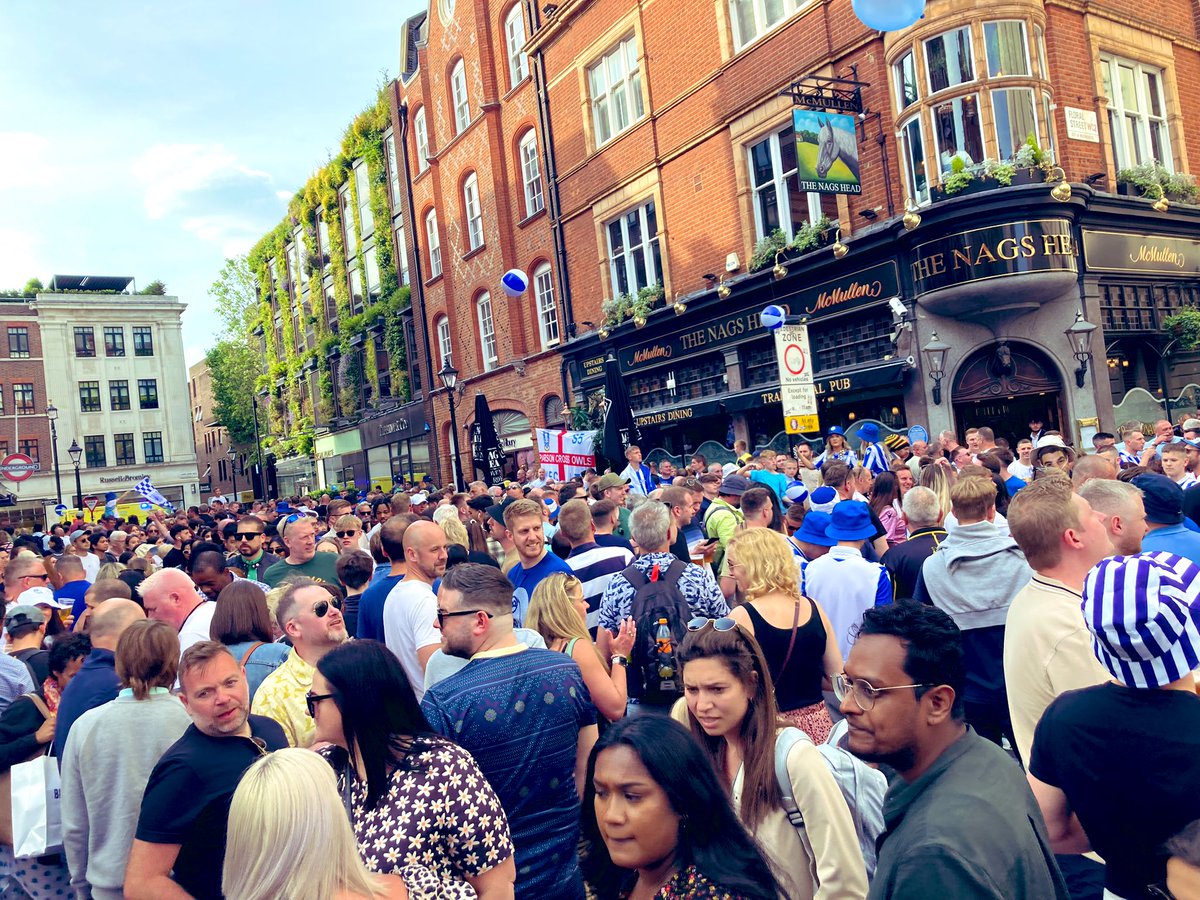 The invasion is complete - Covent Garden is taken - well done troops 🦉💙⚽️ #SWFC #WAWAW
