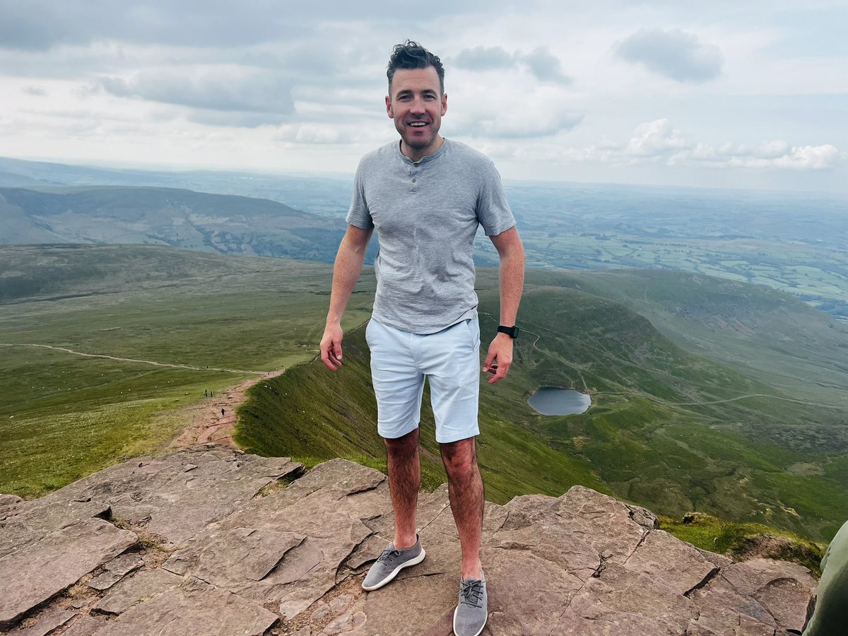 At the top of #PenyFan #Wales back home to the glampsite for a bbq. Happy Bank Holiday 😎