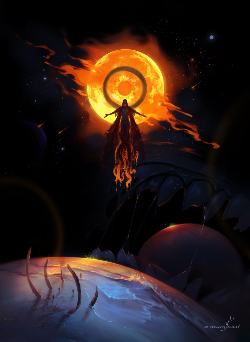 TMBTE was an experience and a half... I'm totally obsessed atm.
Idk what in the Gemini Home Entertainment is this fanart of mine, but I just let my imagination go while listening to the album. 
So, let's get swallowed whole, I guess. 🐍🍎
#tmbte #sleeptoken #vessel #ii #iiii #iv