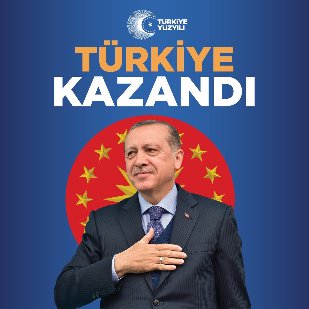 MİLLİ İRADE;

DOĞRU ZAMAN, DOĞRU ADAM dedi! <a href="/RTErdogan/">Recep Tayyip Erdoğan</a> 

Türkiye Kazandı!

Zaferimiz ülkemize ve milletimize kutlu olsun!🇹🇷