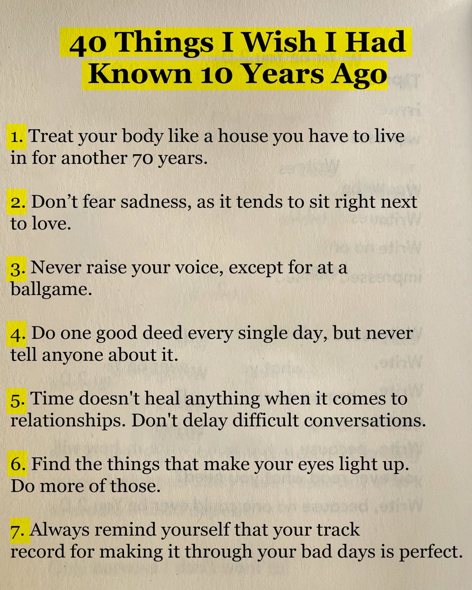 40 Things I Wish I Had Known 10 Years Ago 1 Thread From Library 40-things-i-wish-i-had-known-10-years-ago-1-thread-from-library