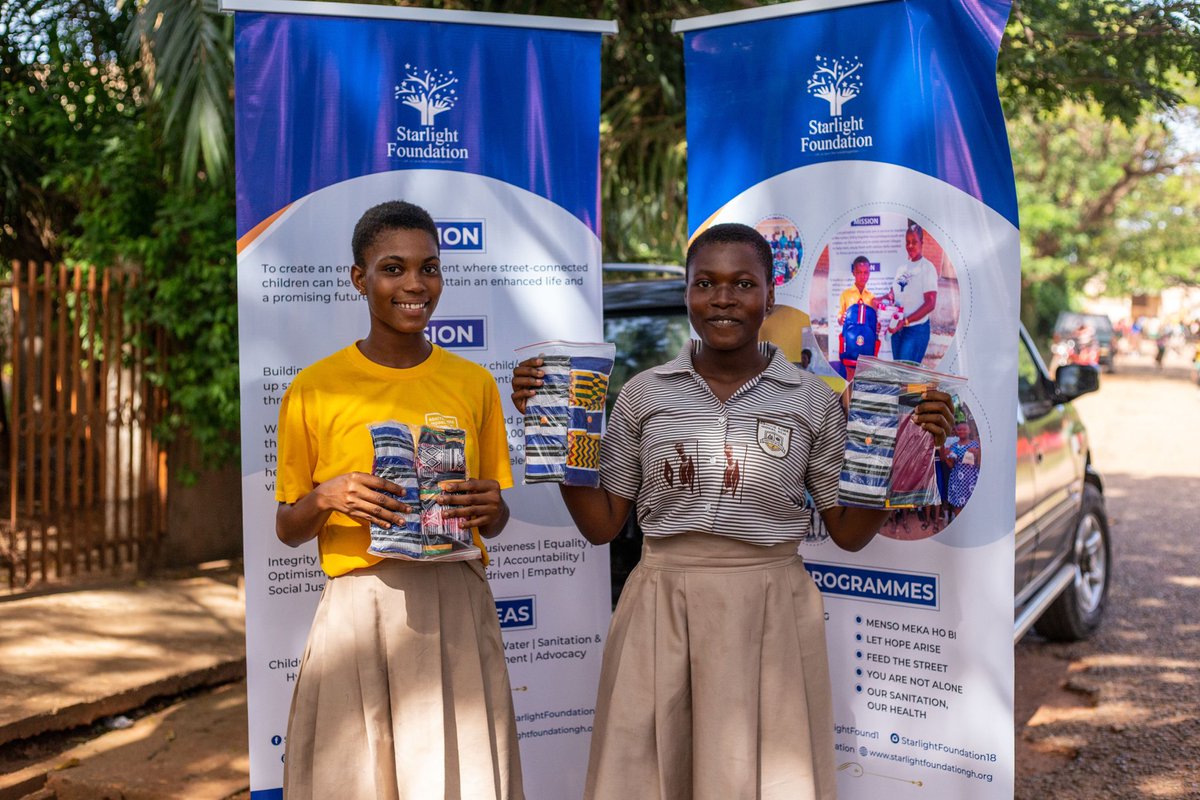 StarlightFound1's tweet photo. #StarlightFoundation #AdamfoGhana #WingsOfSupport #MenstrualHygieneDay #MHDAY2023 #WeAreCommitted #BreakTheSilence #ItsTimeForAction #LetUsSaveTheWorldTogether #NGO #Girls #CommunityDevelopment #Sustainability #WorldMenstrualHygieneDay #MenstrualHygieneDay https://t.co/hh3rtsIs4L
