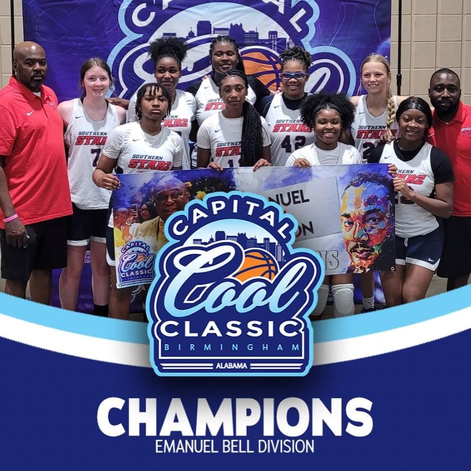 AL Southern Starz HOOKS  
2025 are the #1 Championship Winners in the Emanuel Bell Division🎉🎉🎉🎉🔥🔥🔥💪💪💪 @ The Capital Cool Classic Tournament  🔥🔥🔥🔥at The BJCC. Birmingham, AL  May 19th-21st.
#Go Starz🎉🎉🎉