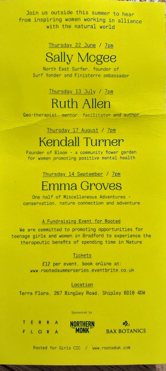 This sounds amazing #Bradford #rooted #mentalhealth #women #girls #nature