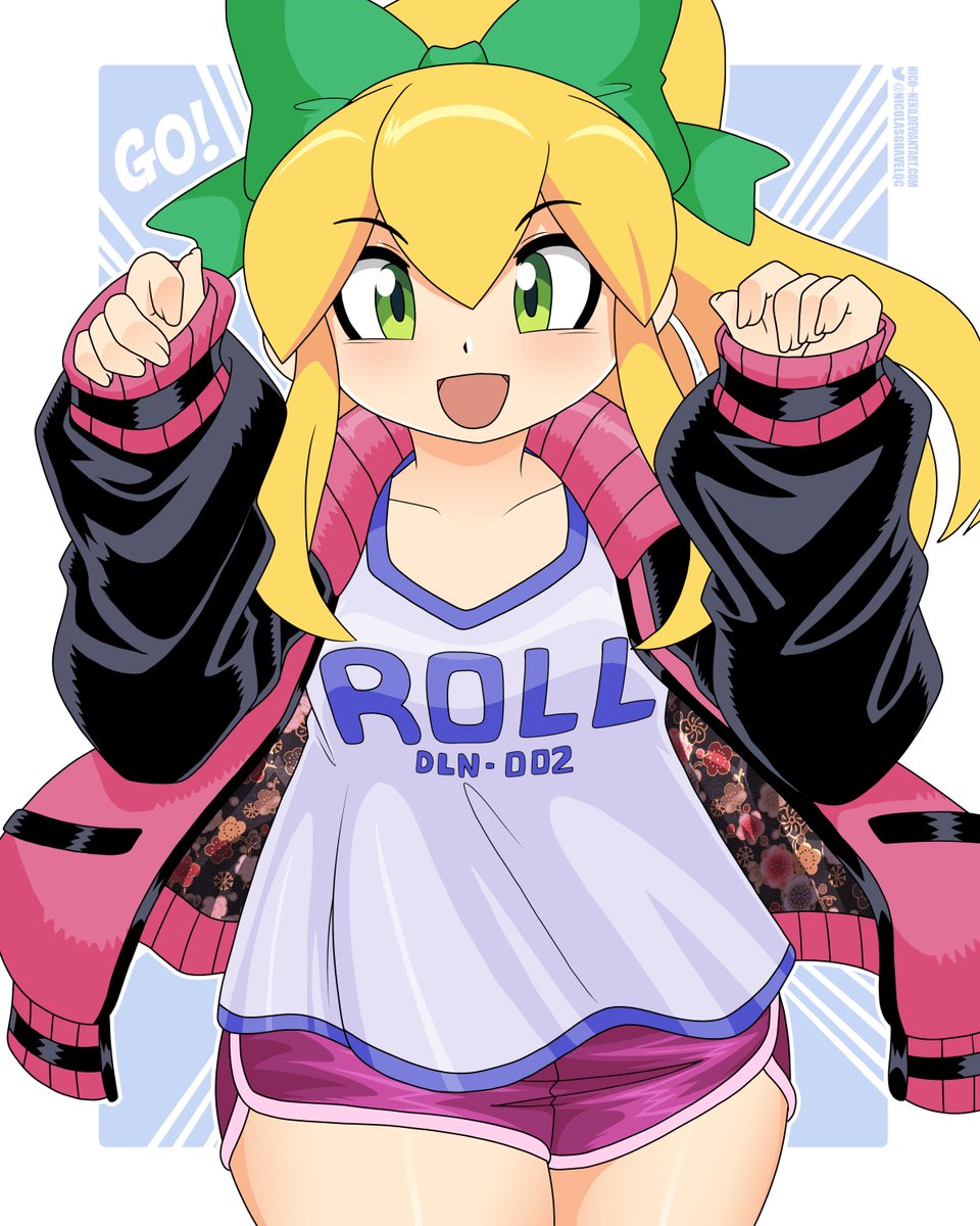 ☀️ Cheering for you! ☀️ #Roll #MegaMan