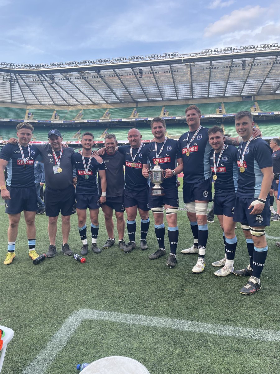 Bill Beaumont County Champions!!! Awesome from the Canterbury lads led by Club and County Skipper Jamie Stephens #oneclub