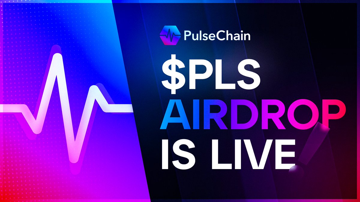 $PLS token airdrop is live! Check eligibility and claim on the site: 🔗 pulsechain.claims $PLSX #pulsex #pulsechain $INC $HEX #HEX #PLSX $MEOW #MEOW $SFUND #100x $DONS $sui #Ordinals $XOBT $FTM $GMFAM $KING #BSCGEM $MRF $RON $OXBT $FKBLUR $HOLD #SAFEMOON $LADYS $shib $arb