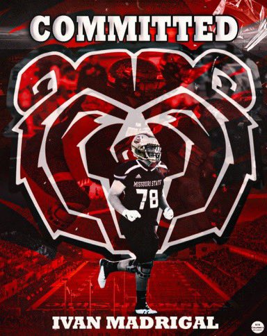 Excited to announce that I will be accepting a scholarship offer from Missouri State University to continue my academic and athletic career #Committed #AGTG @Coach_Halpin @CoachRRod70 @CoachTaufaasau @bruney_niko @CoachYorkGHS @JUSTCHILLY