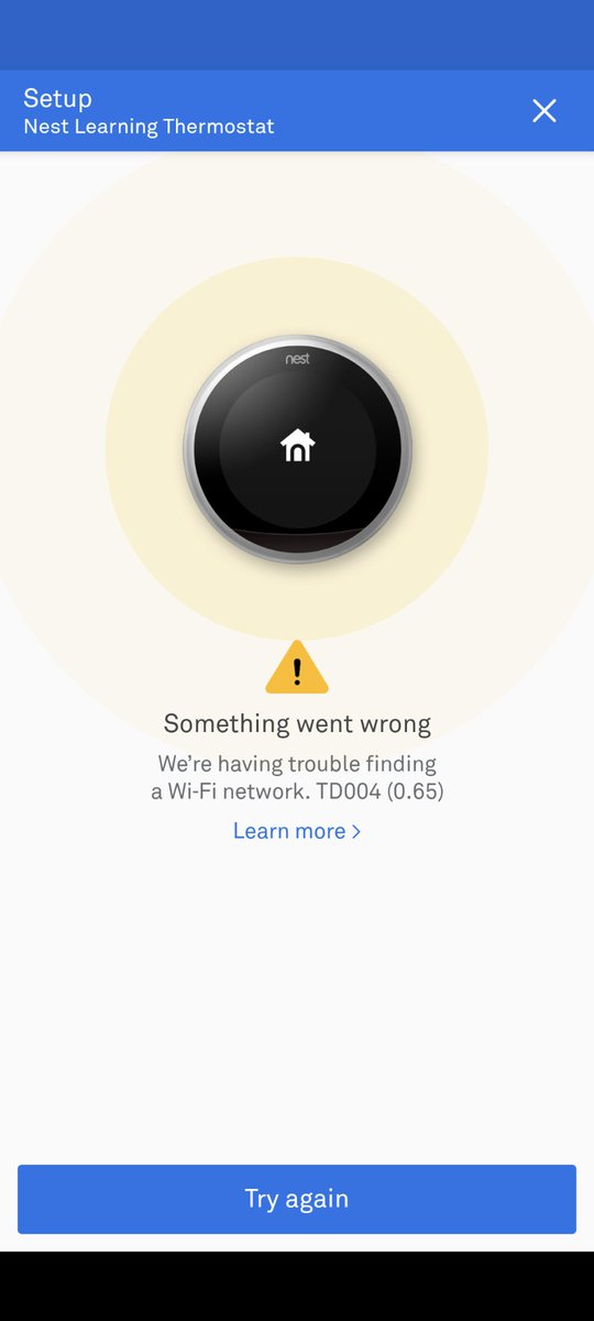 @dogsarepigs @googlenest I have problems with the thermostat, it does not recognize the wifi network and this was from one moment to another. Who has a solution?