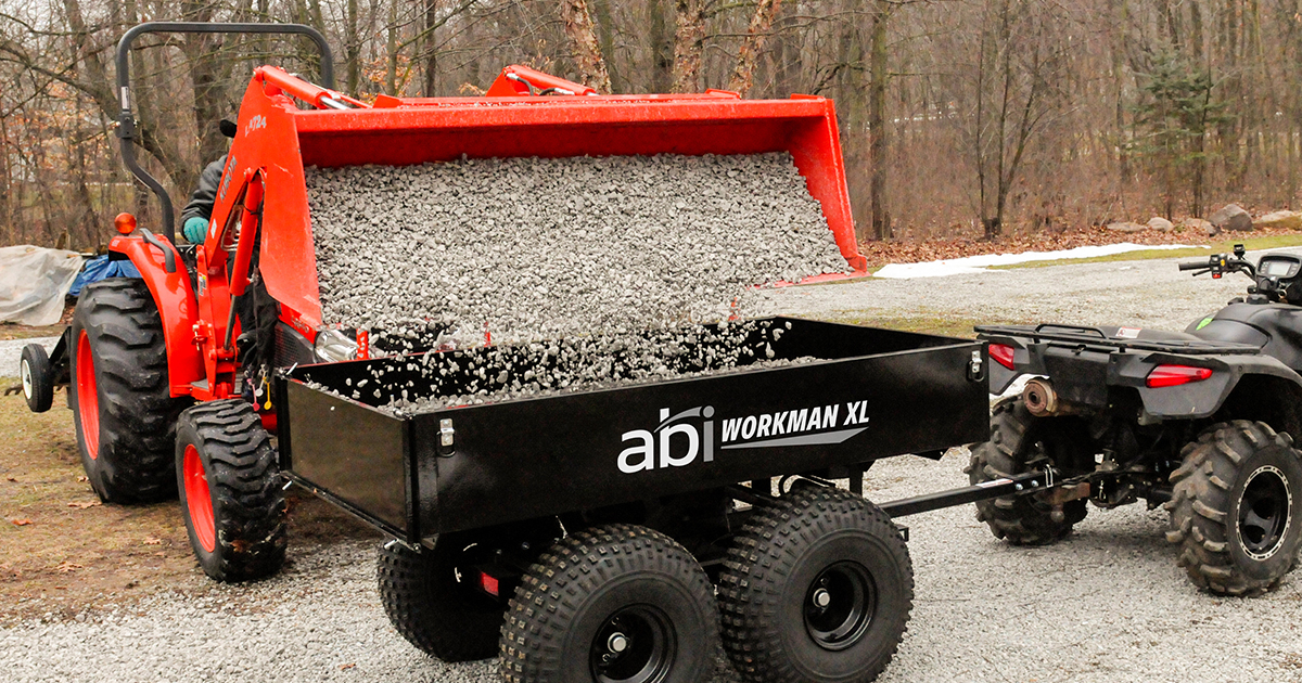 ABI Attachments on X: What do you haul most? Whatever you need to move  around your property, from gravel to firewood, the Workman XL can handle  it!  / X