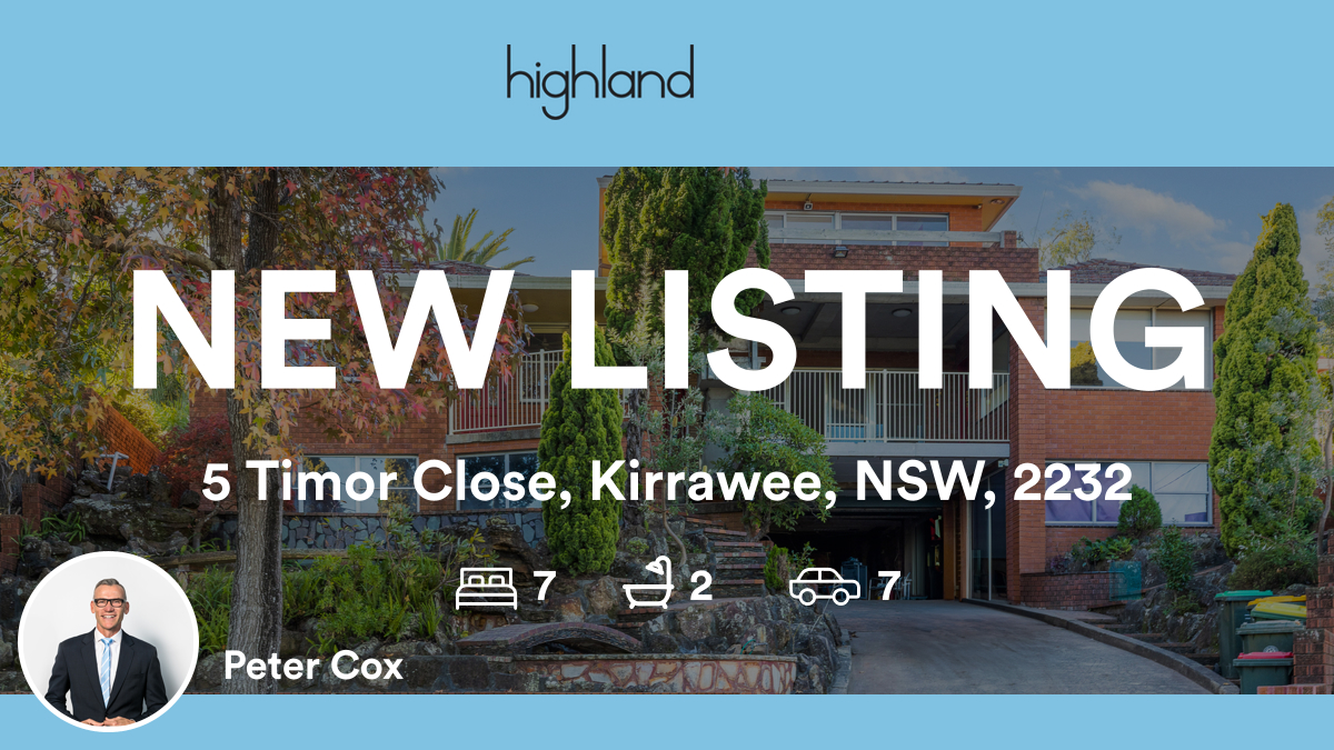 highland_prop's tweet photo. 🛌 7 🛀 2 🚘 7
📍 5 Timor Close, Kirrawee, NSW, 2232

Our agent’s latest listing on RateMyAgent

https://t.co/vQxvpnq2n5

...
#ratemyagent #realestate #Highland_Sutherland https://t.co/0LOBO0zL3s
