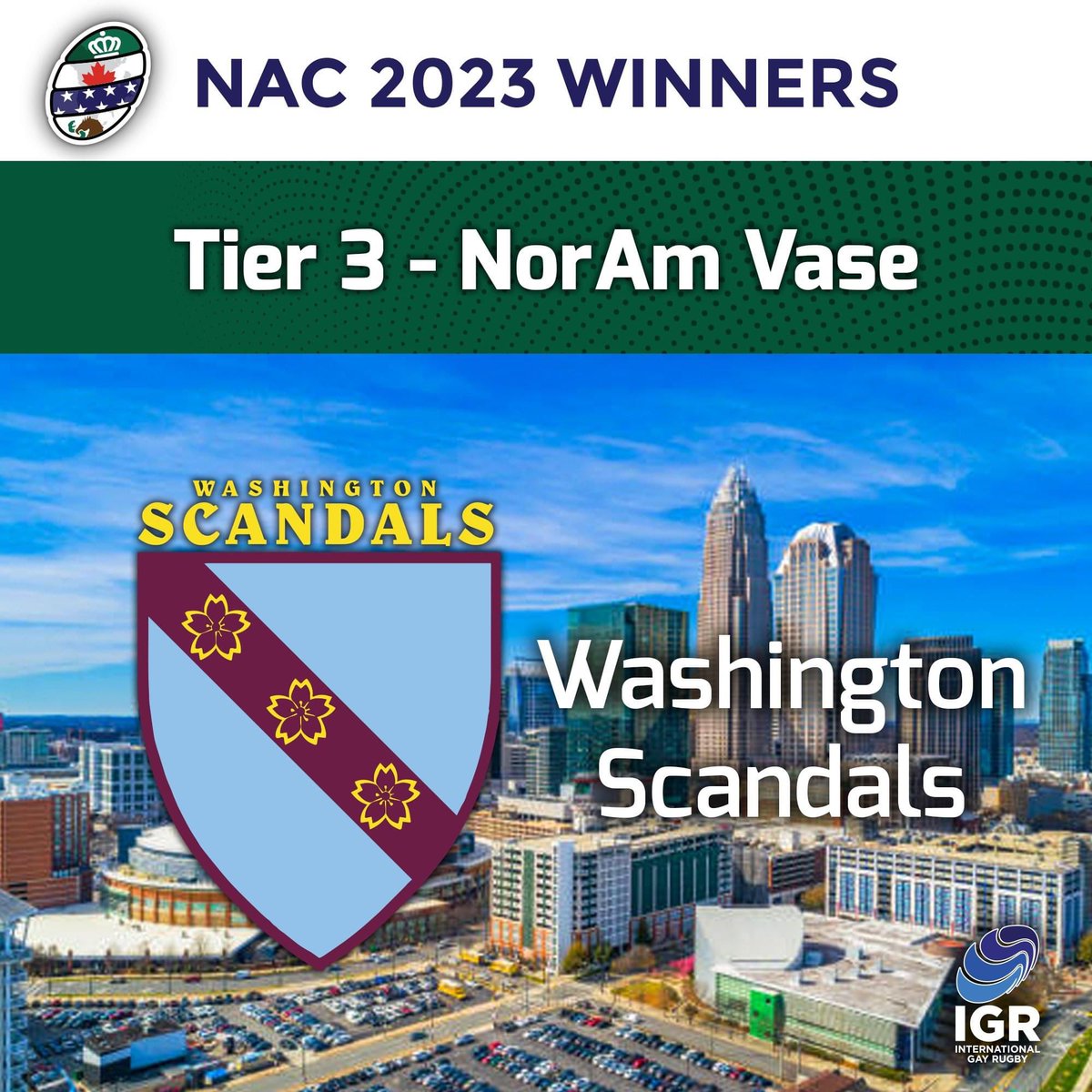 Congratulations to the winners of the 2023 North American Vase: Washington Scandals!
