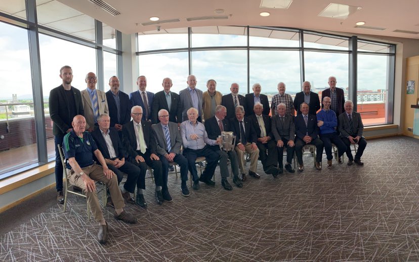 LimerickFanPage's tweet photo. Congratulations to our great Limerick hurling champions of 1973 who celebrated the 50th anniversary of their wonderful achievement at the Strand Hotel in Limerick earlier today. A truly wonderful event organised &amp; hosted by @LimerickCLG . https://t.co/5pa1MPQNWA