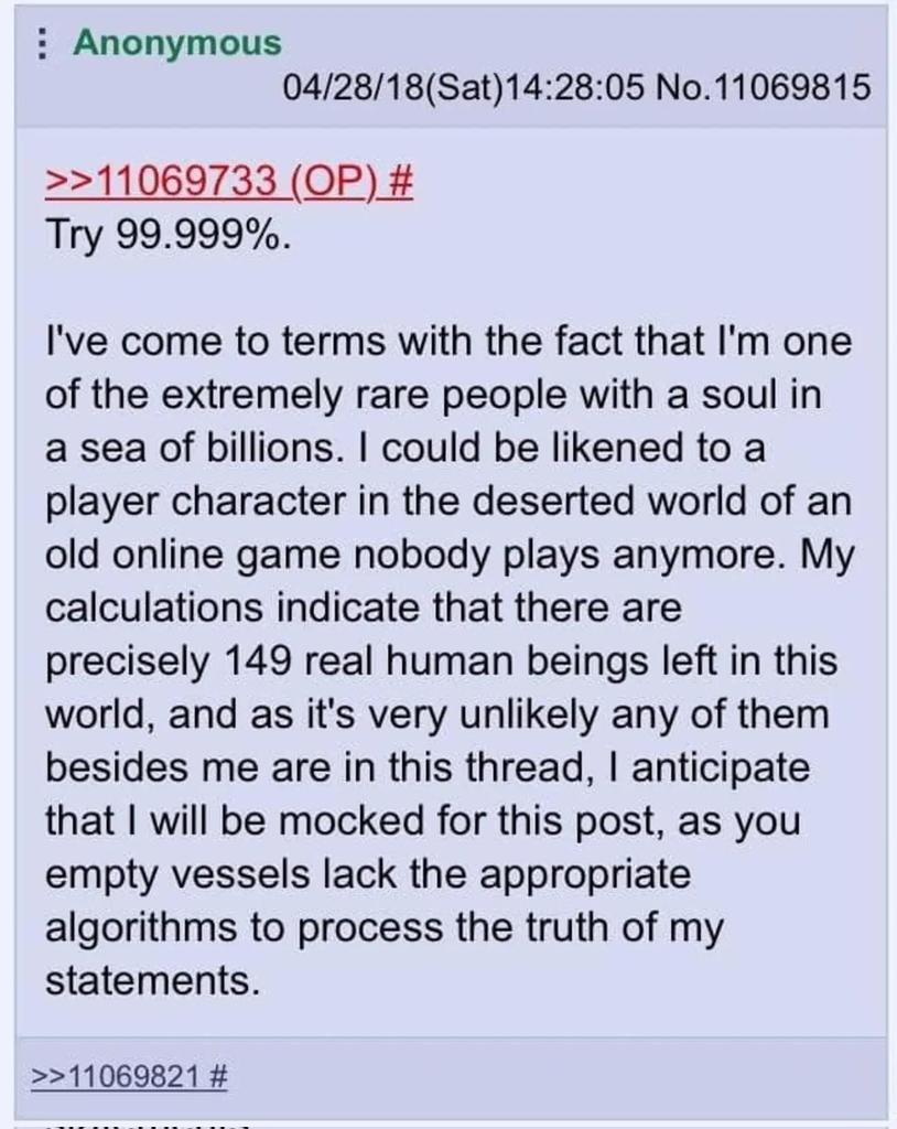 GalleryMemes074's tweet photo. @GreenTextRepost Anon is special https://t.co/d4jkeSHEXj