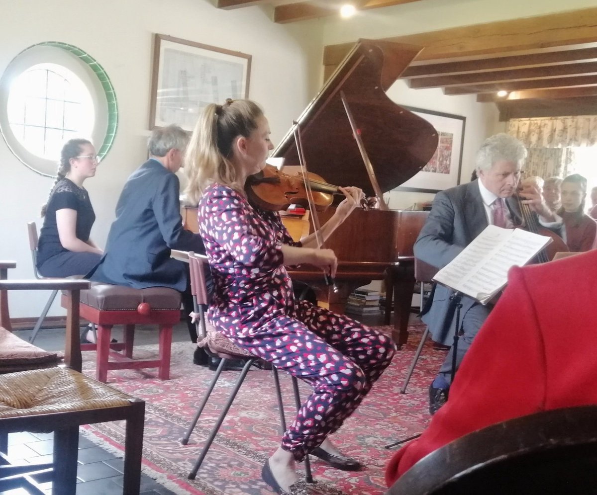 The Barbican Piano Trio <a href="/barbicanpt/">Barbican Piano Trio</a> was on top form today for their first concert at the 'Homestead' since pre-covid times! Gorgeous Beethoven, Brahms and Mendelssohn for a very appreciative audience.