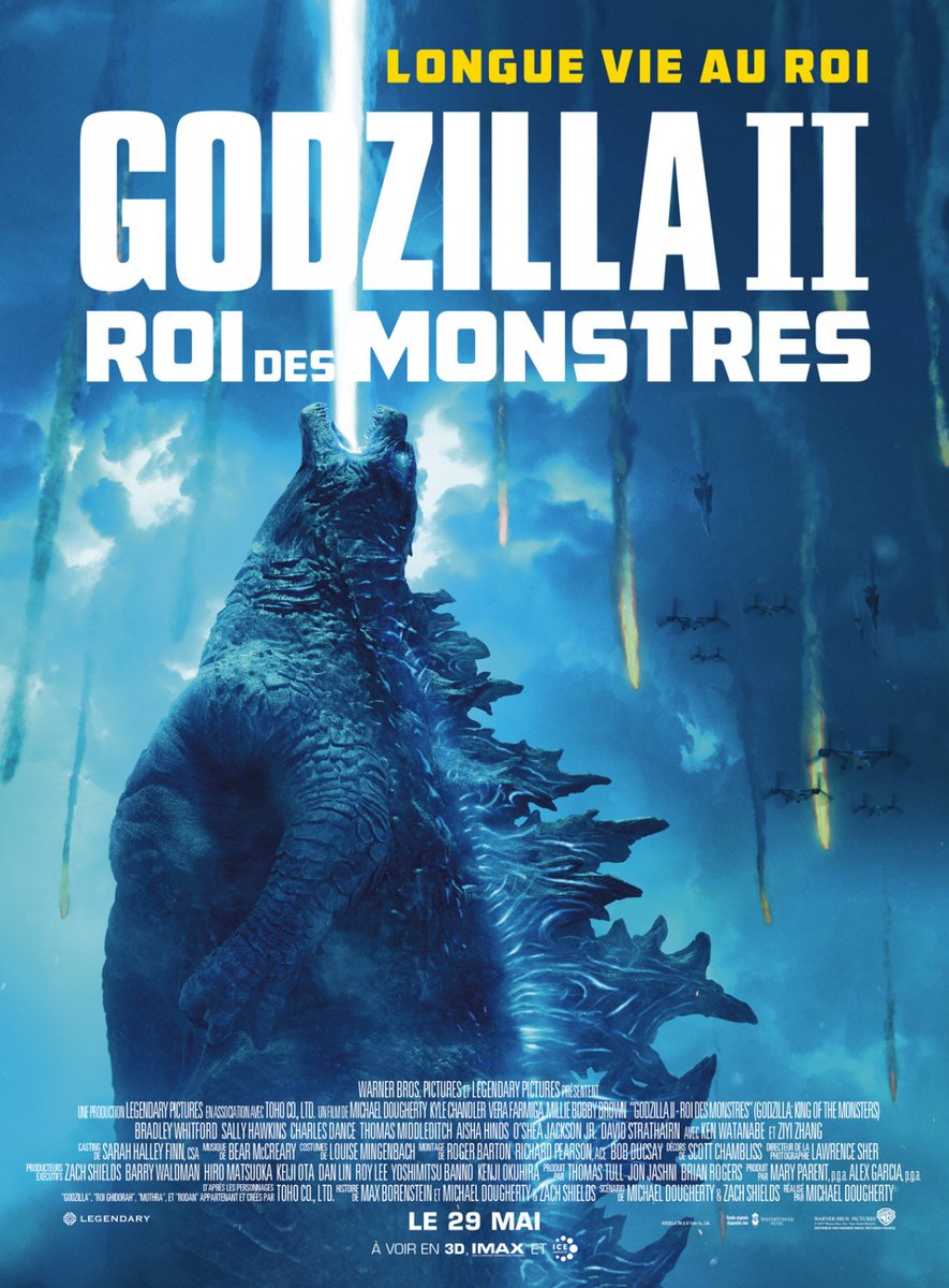 Godzilla 2 - Roi des Monstres est sorti ce jour il y a 4 ans (2019). #VeraFarmiga #KenWatanabe - #MichaelDougherty choisirunfilm.fr/film/godzilla-…