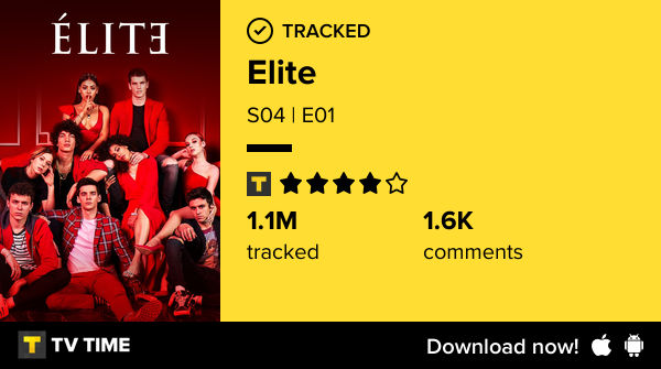 arqfernandarios's tweet photo. I've just watched episode S04 | E01 of Elite! https://t.co/on1eIPbwdt #tvtime https://t.co/BEetL0wcog