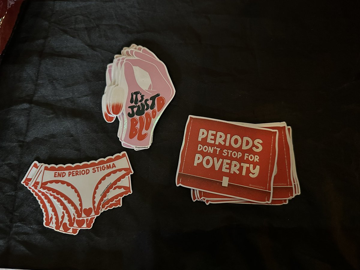 We have MERCH!!!! Stickers and Bath bombs for sale at <a href="/sohoyeg/">TrueNorthStrong</a> - come down &amp; join us at #periodpalooza !!!!