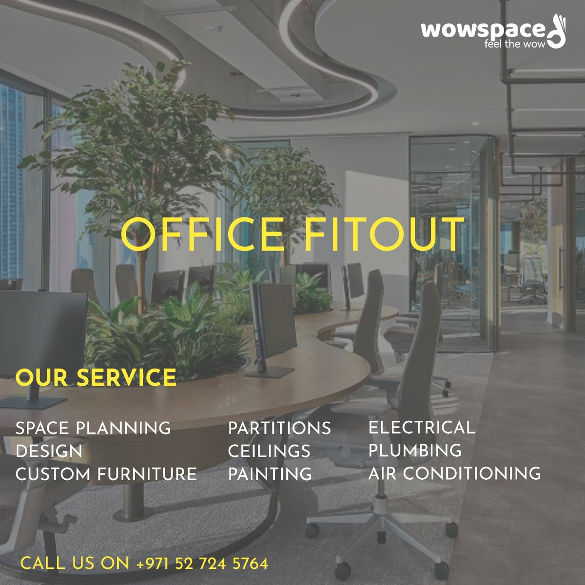 Interior design and build contractor

#wowspace #wowspaceuae #wowspacedubai #wowspaceinteriors #interiordesign #interiors #retailfitout #fitoutcontractor #fitoutdubai #retailinteriors
#officeinteriors #officedesigner #officespaceplanning #corporateinteriors