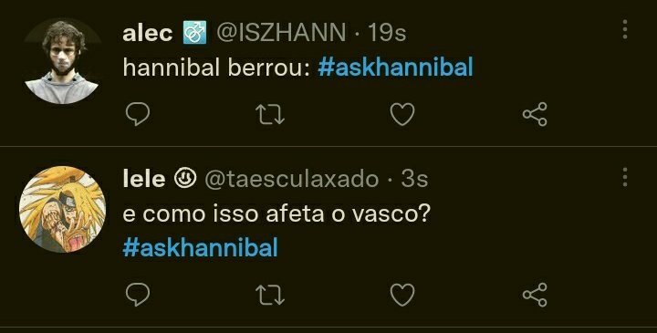 taesculaxado's tweet photo. hannibal vascaíno, pq já não basta ser criminoso #askhannibal https://t.co/5vggF6WBuf